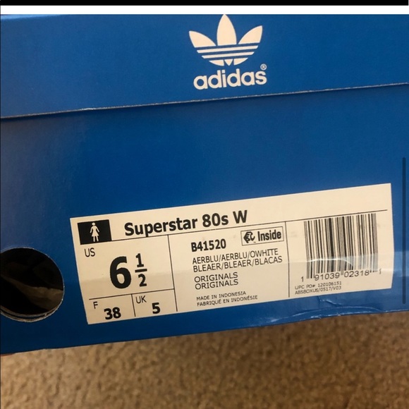 Adidas Superstar Light Blue Womens - Picture 4 of 4